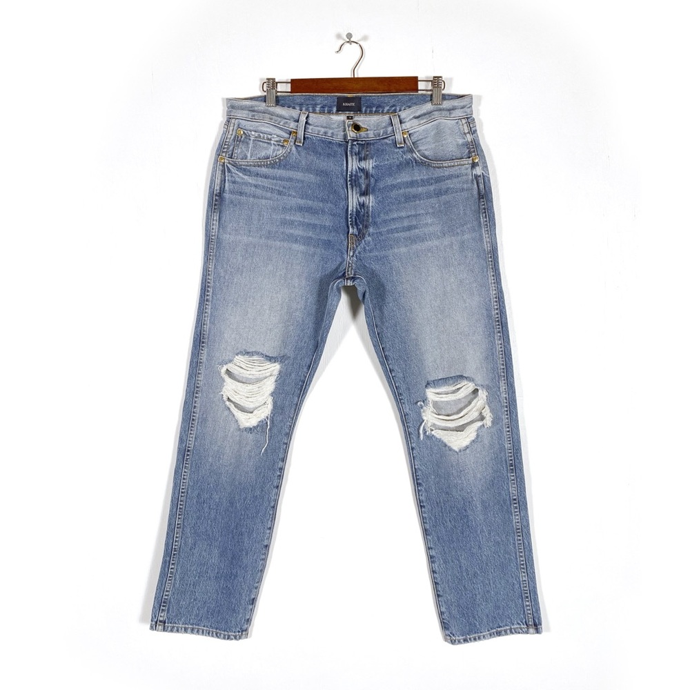 Khaite Kyle Denim Jeans Low Rise Straight Leg Portland - Picture 3 of 7